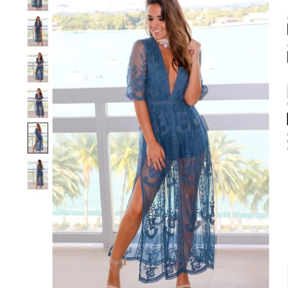 Wishlist apparel sheer dress with shorts underneath.